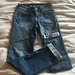 Juniors Wallflower The Ultrafit Size 0 Cropped Stretchy Jeans!